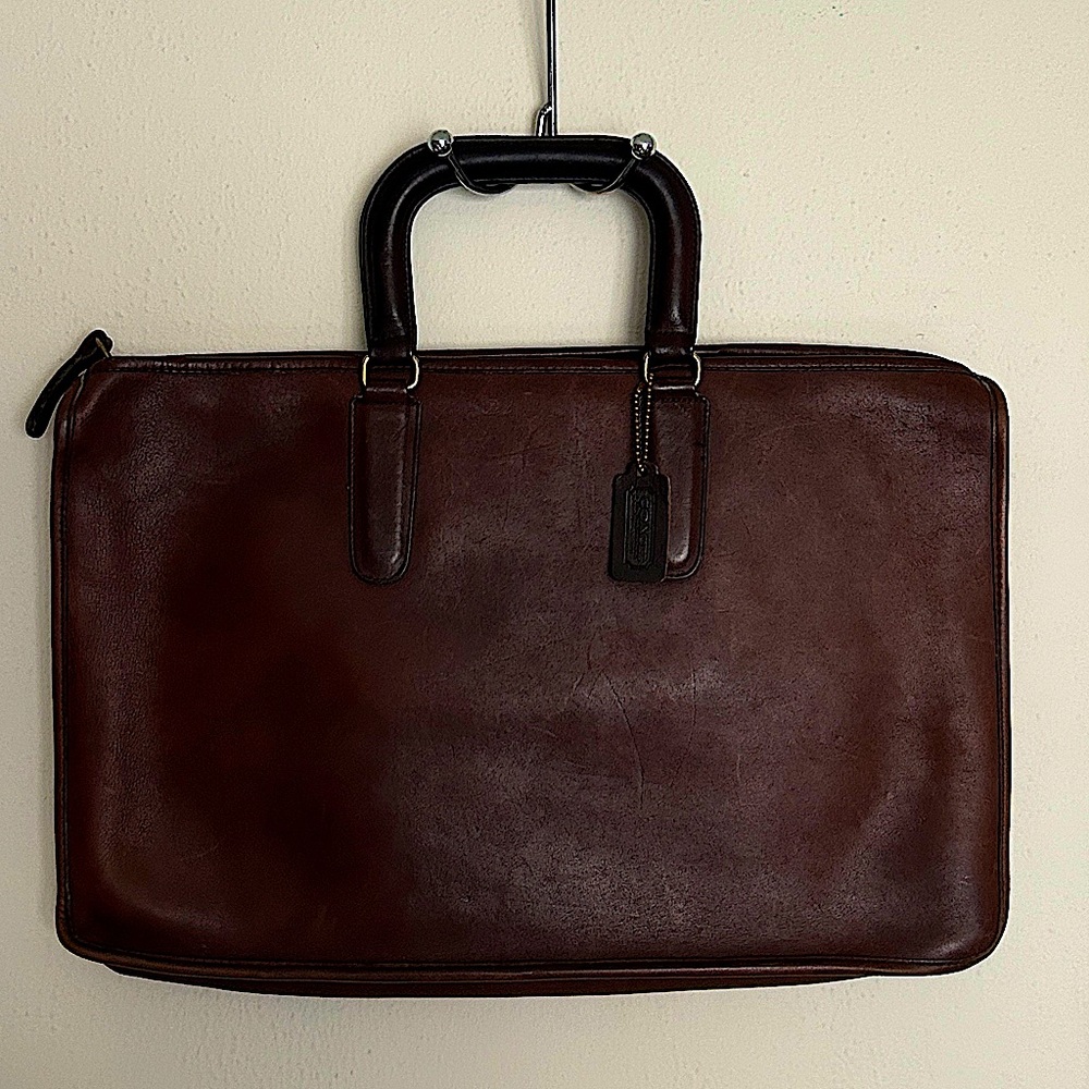 Coach Vintage Men’s Brown Leather Bonnie Cashin Attache - Picture 2 of 4